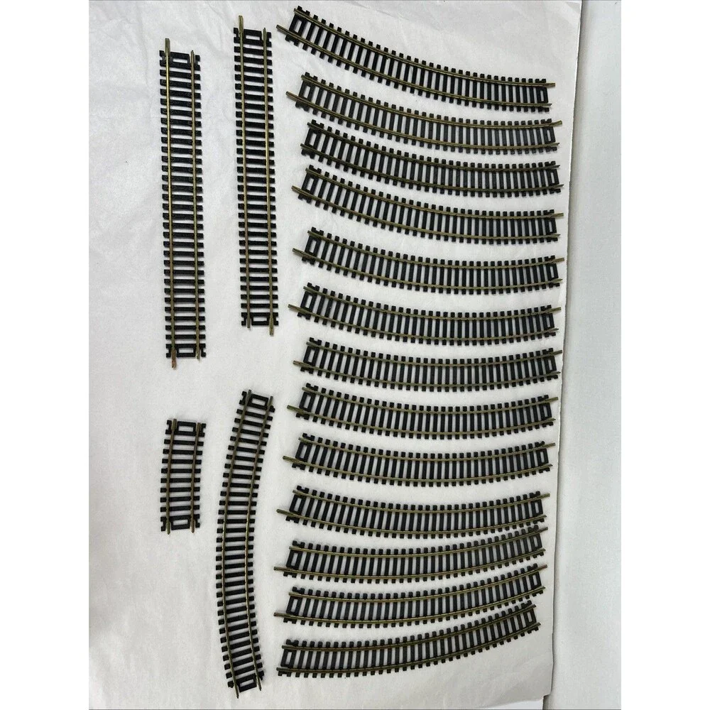 Tyco HO Train Tracks Lot Snap Turnout Switch Rerailer Curve Plasticville Tractor